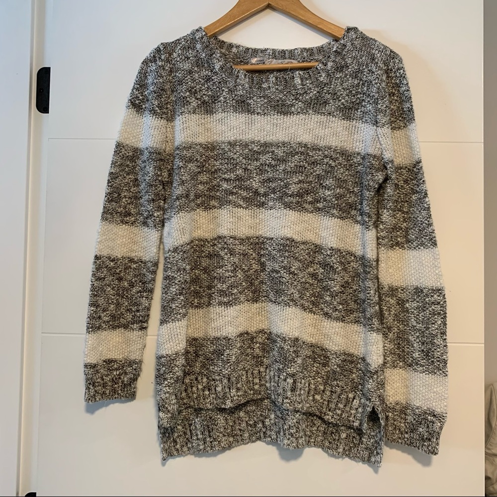 Pink Rose | Knit Striped Sweater